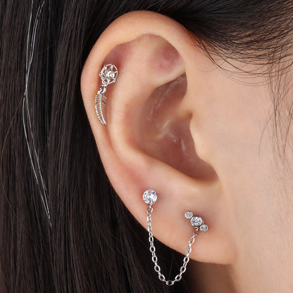 Brilliant Chain Earring - OhmoJewelry