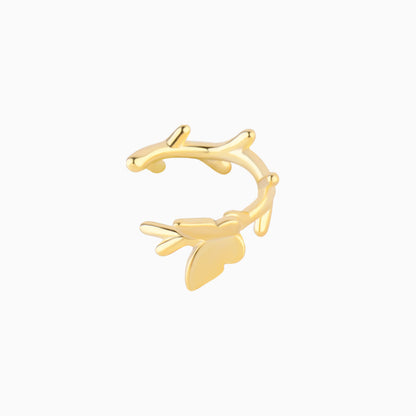 Butterfly Branch Ear Cuff - OhmoJewelry