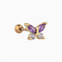 Butterfly in Purple Stud - OhmoJewelry