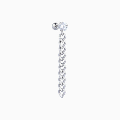 Chain Drop Stud - OhmoJewelry