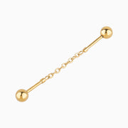 Chain Industrial Barbell - Stainless Steel - Industrial - Oumo Jewelry
