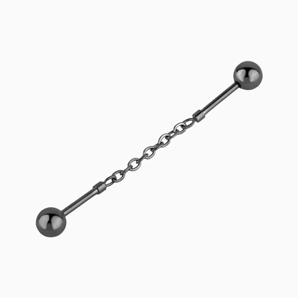 Chain Industrial Barbell - OhmoJewelry