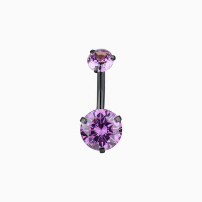 Charm Purple Gem Belly Ring - OhmoJewelry