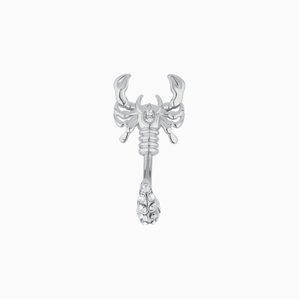 Charm Scorpion Belly Ring - Stainless Steel - Navel - Oumo Jewelry