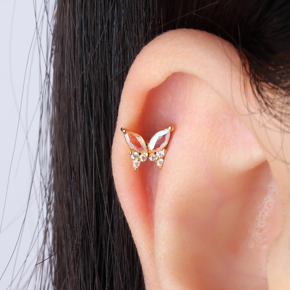 Charming Butterfly Stud - OhmoJewelry