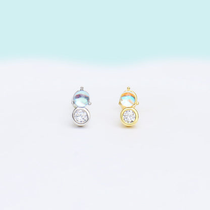 Charming Glass Stone Stud - OhmoJewelry