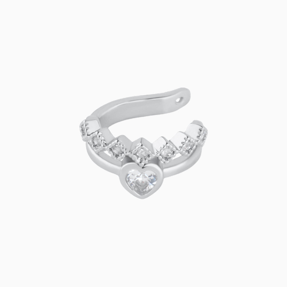 Charming Love Ear Cuff - Brass - Oumo Jewelry