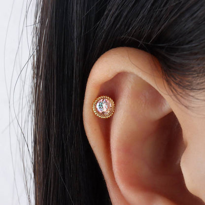 Colorful Round Stud - OhmoJewelry