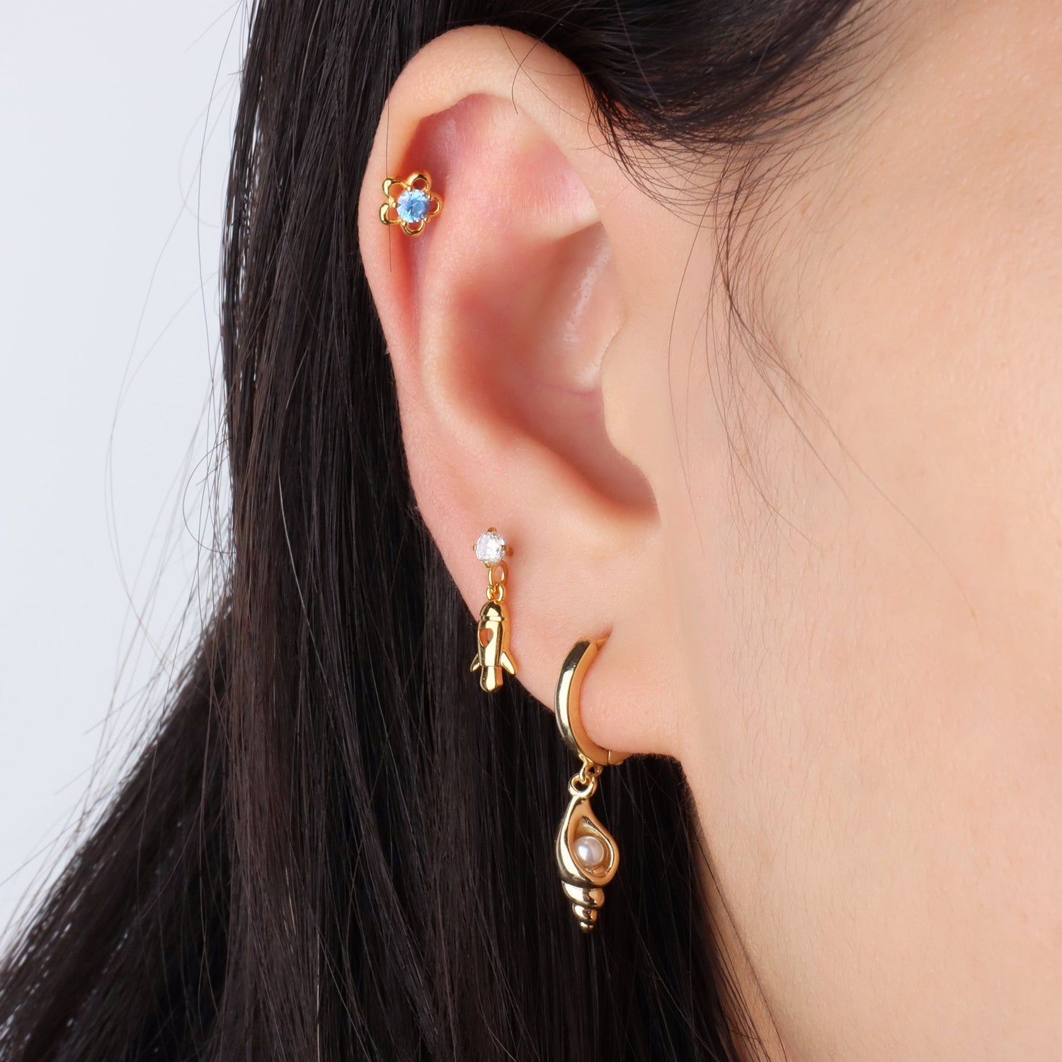 Conch Drop Earrings - OhmoJewelry