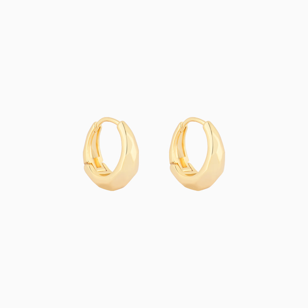 Cool Hoops - Brass - Oumo Jewelry
