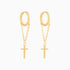 Cross Chain Earrings - OhmoJewelry