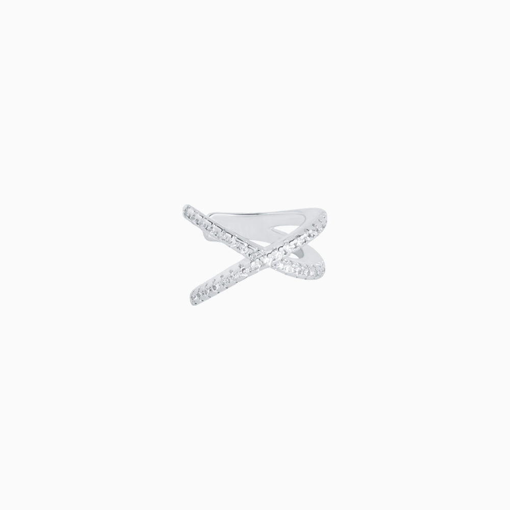 Cross Ear Cuff - Brass - Oumo Jewelry