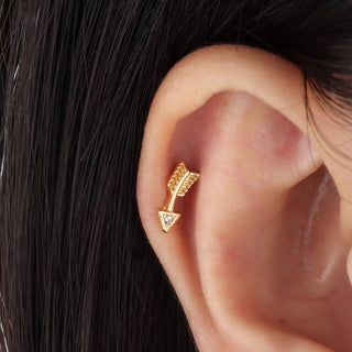 Cupid's Arrow Stud - OhmoJewelry