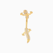 Cute Gecko Belly Ring - Stainless Steel - Navel - Oumo Jewelry