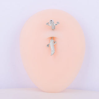 Cute Gecko Belly Ring - OhmoJewelry
