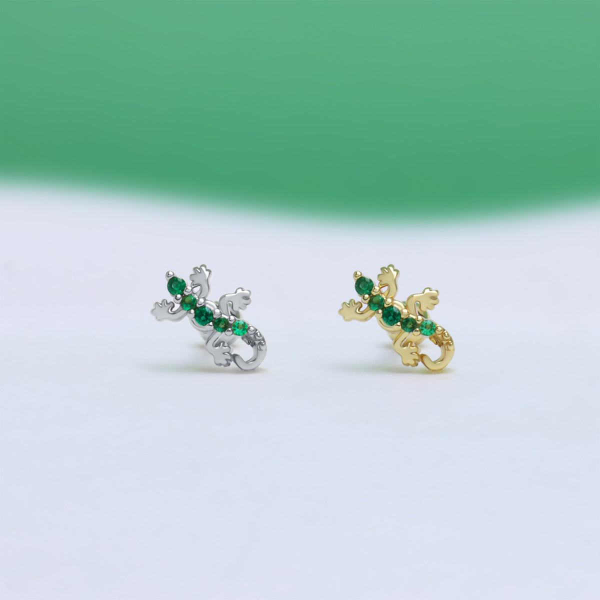 Cute Gecko Stud - Stainless Steel - Upper Lobe, Helix - Oumo Jewelry