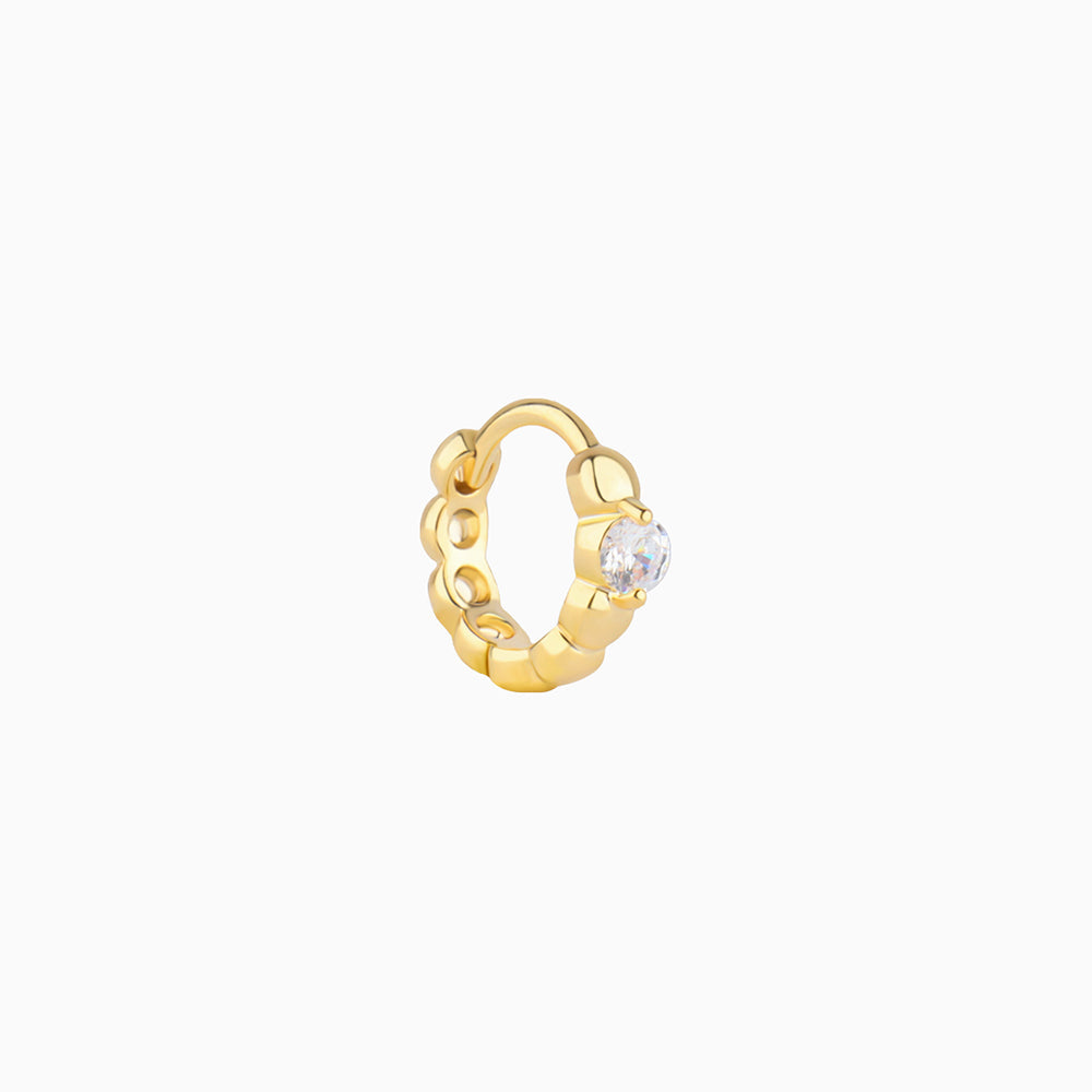 Cute Gem Helix Hoop - Stainless Steel - Helix - Oumo Jewelry