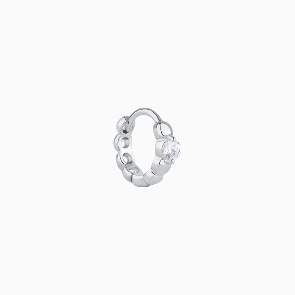 Cute Gem Helix Hoop - Stainless Steel - Helix - Oumo Jewelry
