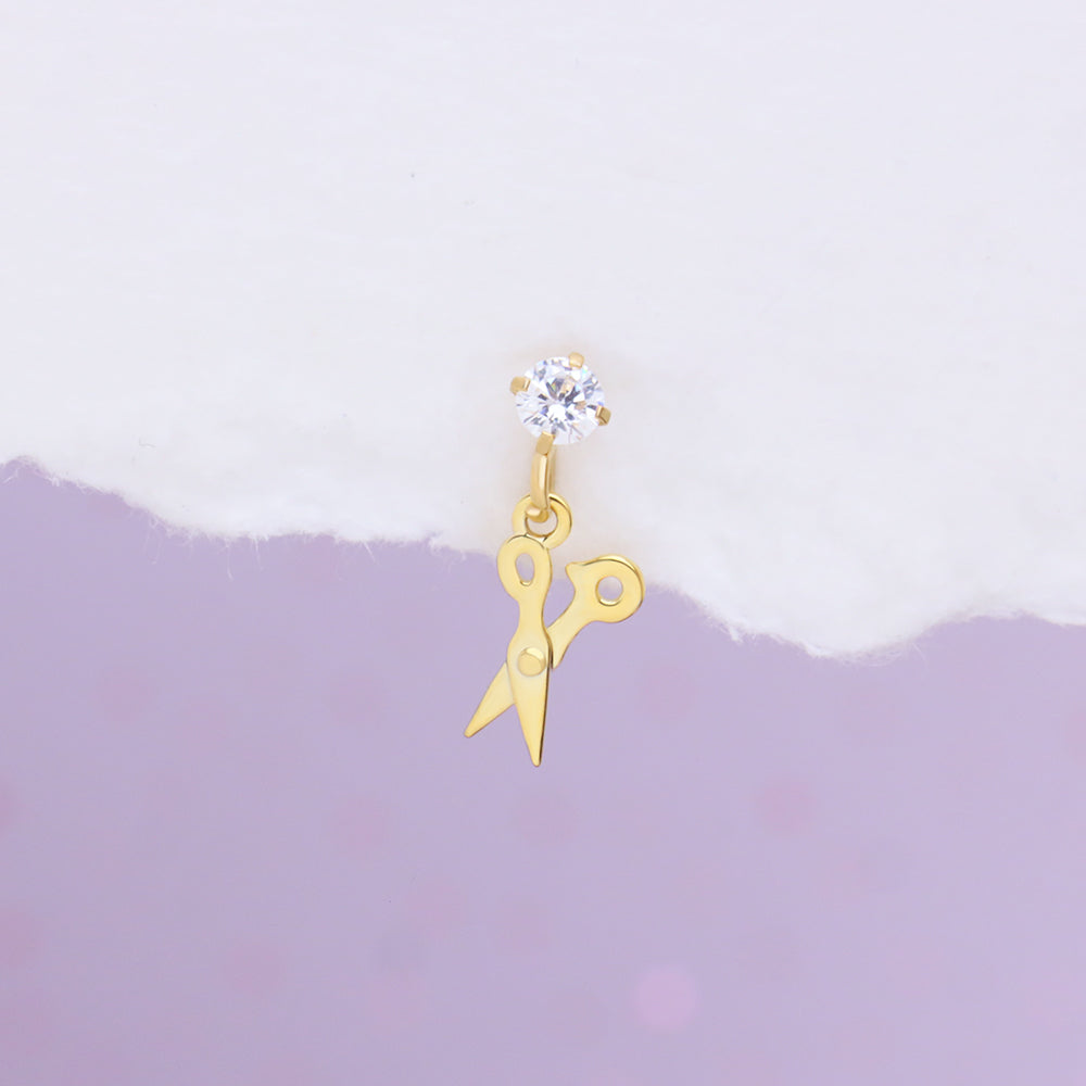 Cute Scissors Drop - OhmoJewelry