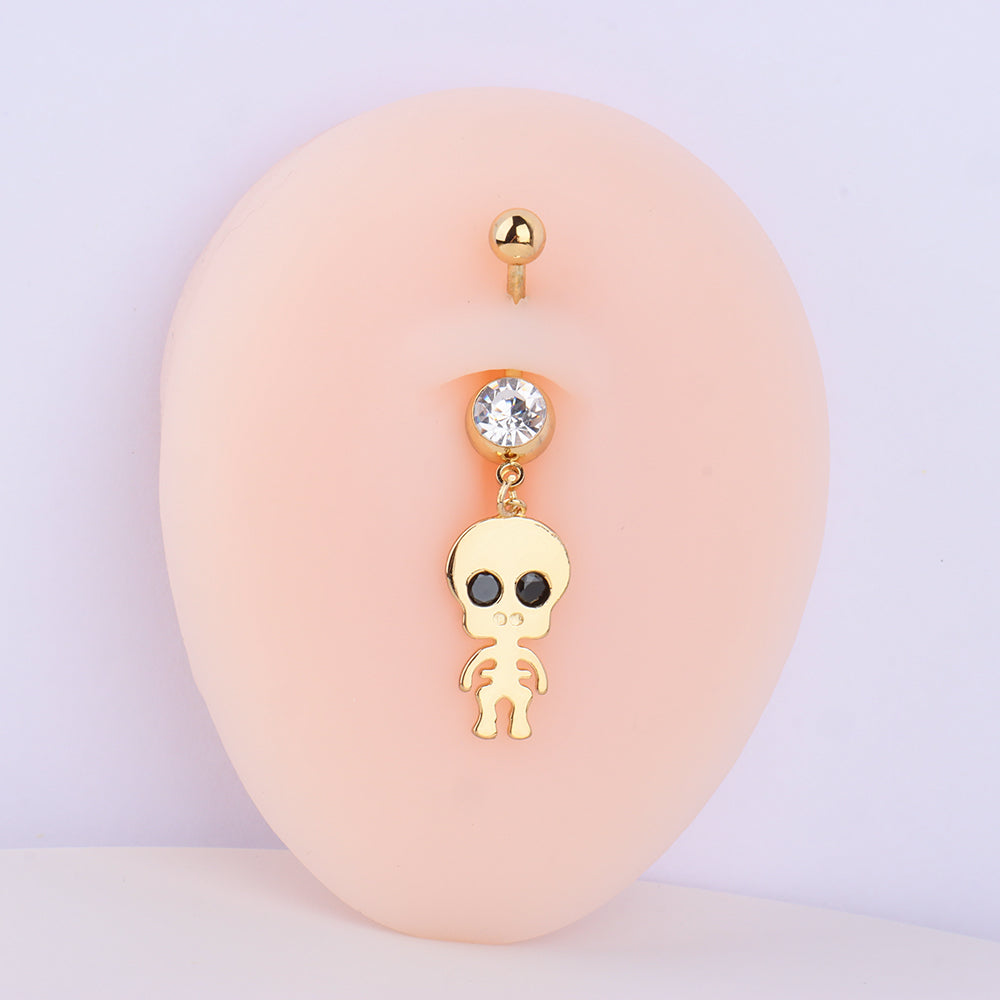 Cute Skeleton Belly Ring - OhmoJewelry