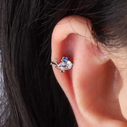 Cute Whlae Stud - OhmoJewelry