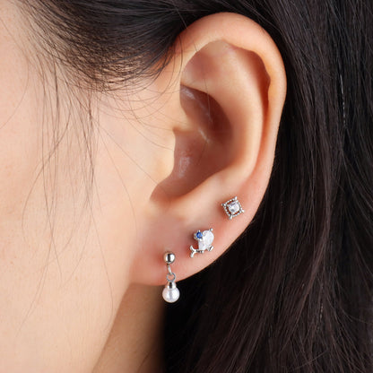 Cute Whlae Stud - OhmoJewelry