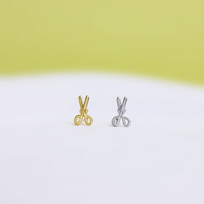 Dainty Scissors Stud - OhmoJewelry