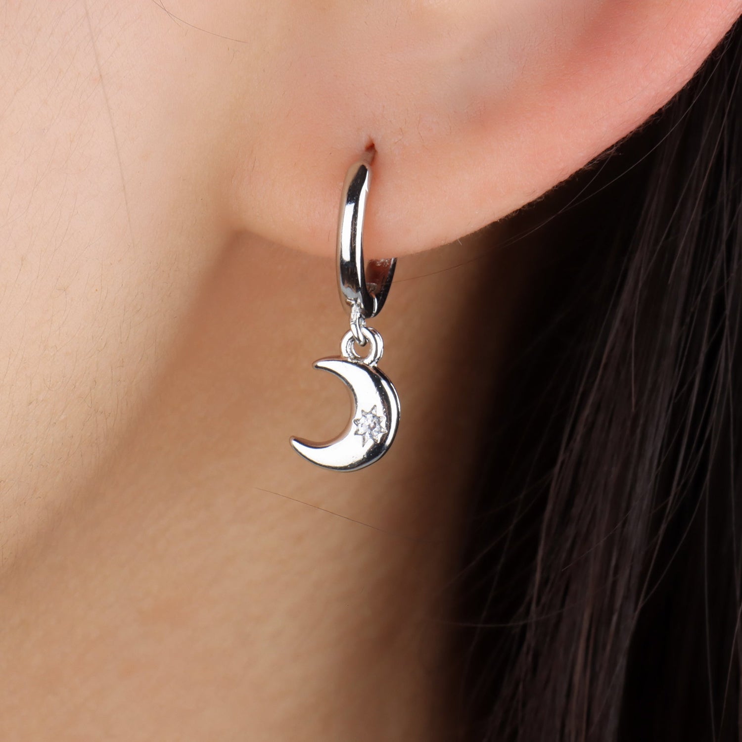 Dazzling Moon Drop Earrings - OhmoJewelry