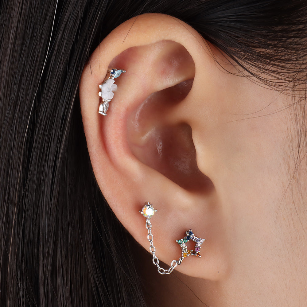 Dazzling Star Chain Earrings - OhmoJewelry