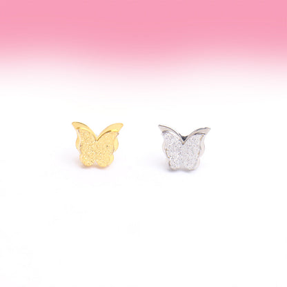 Double Butterfly Stud - OhmoJewelry