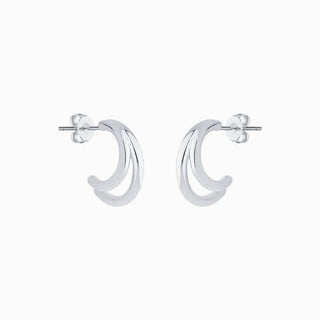 Double Layer Half Huggie - OhmoJewelry
