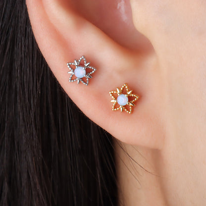 Dreamy Opal Star Stud - OhmoJewelry