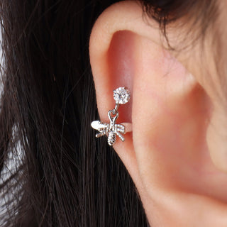 Flapping Bee Drop - OhmoJewelry