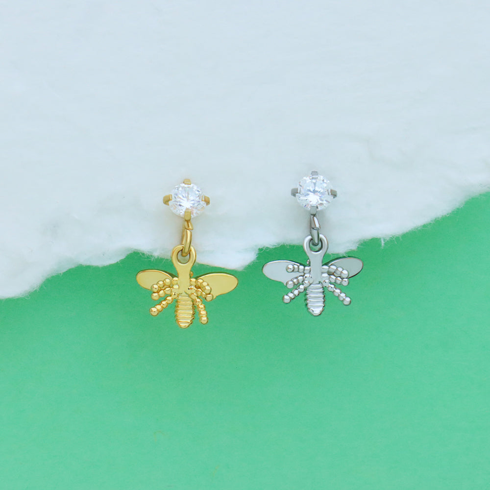 Flapping Bee Drop - OhmoJewelry