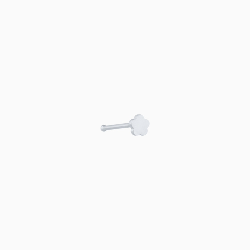 Flower Nose Stud - Stainless Steel - Nostril - Oumo Jewelry