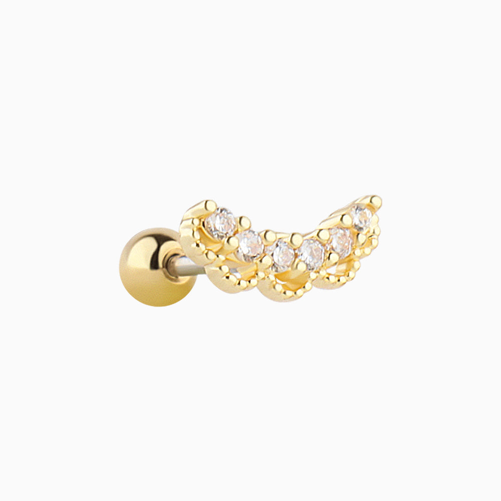 Flying Gemstone Stud - OhmoJewelry