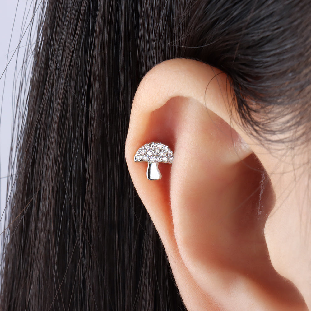 Fresh Mushroom Stud - OhmoJewelry