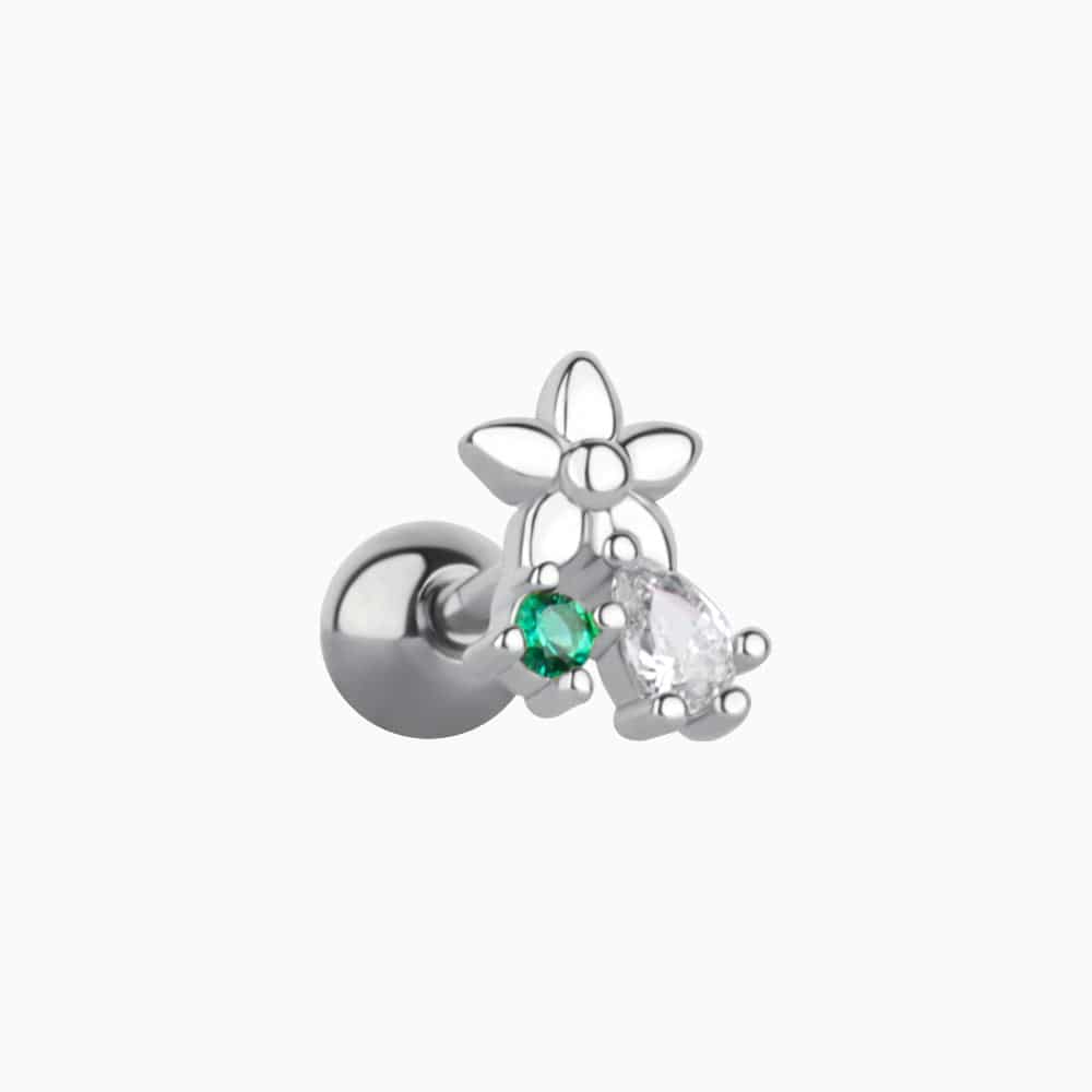 Garden Flower Stud - Stainless Steel - Upper Lobe, Helix - Oumo Jewelry