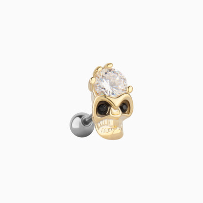 Glittering Skull Stud - OhmoJewelry