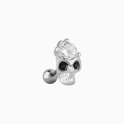 Glittering Skull Stud - OhmoJewelry