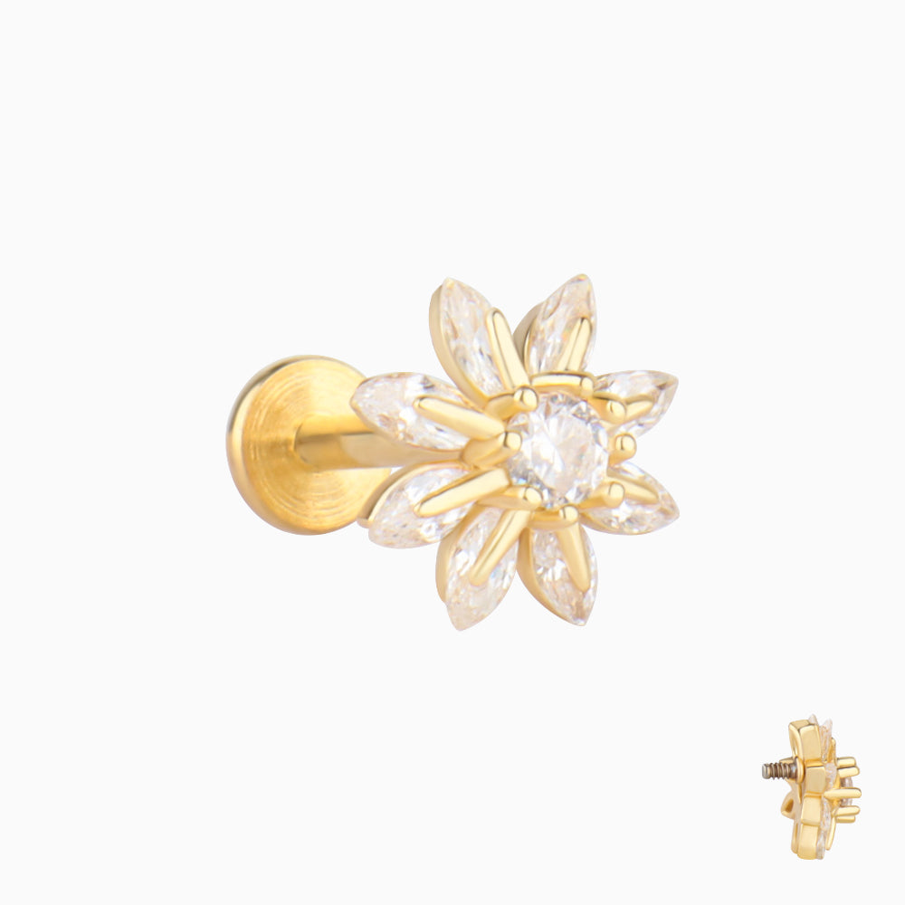 Gorgeous Flower Stud - OhmoJewelry