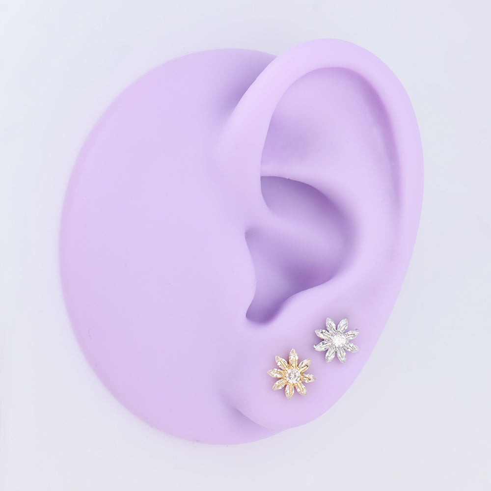 Gorgeous Flower Stud - OhmoJewelry