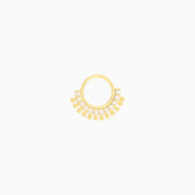 Gorgeous Gemstone Hoop - Stainless Steel - Septum - Oumo Jewelry