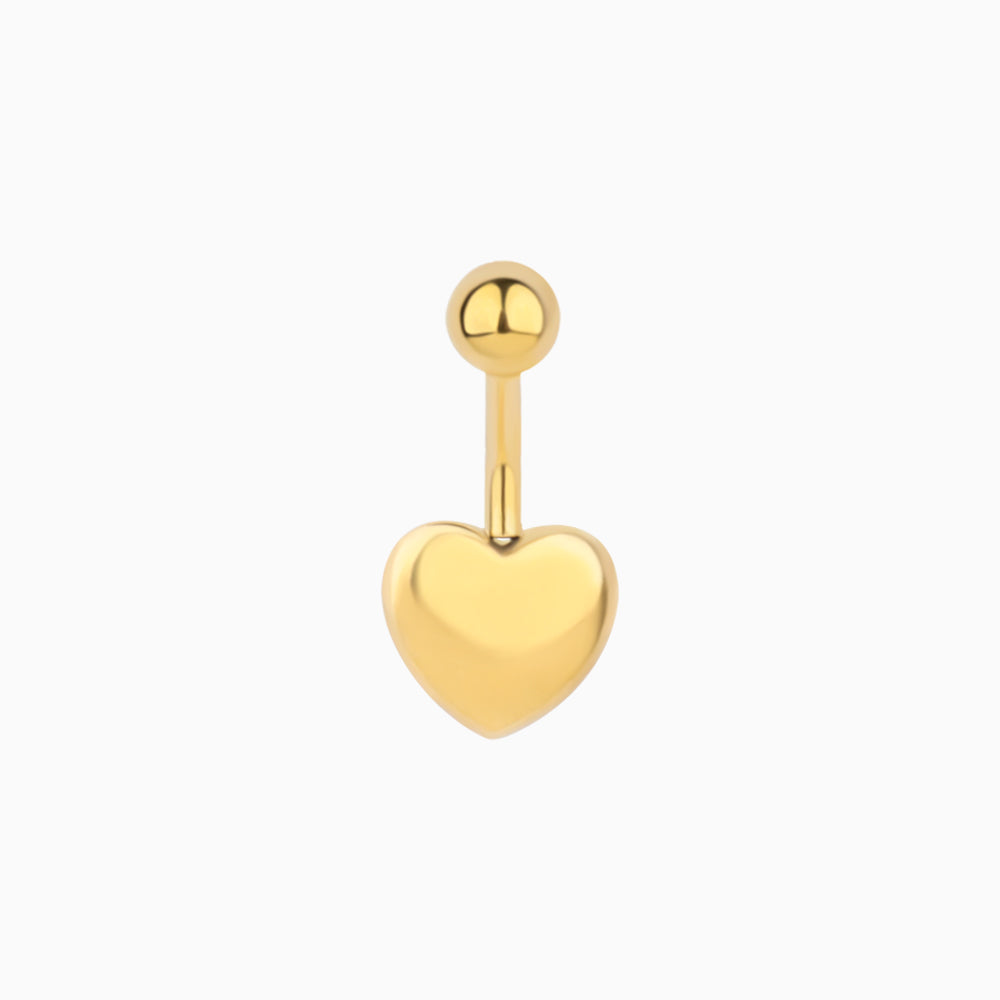 Heart Belly Ring - Stainless Steel - Navel - Oumo Jewelry