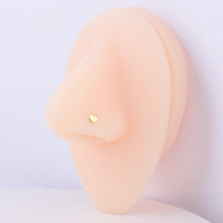 Heart Nose Stud - OhmoJewelry
