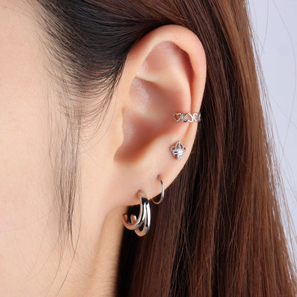 Heart to Heart Ear Cuff - OhmoJewelry