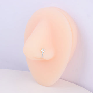 Hollow Flower Nose Cuff - OhmoJewelry