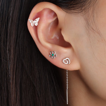 Hollow Flower Stud - OhmoJewelry