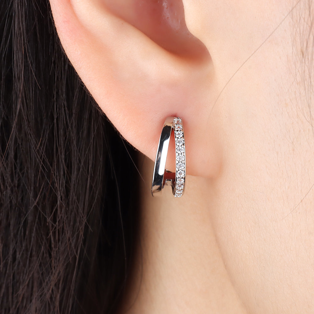 Juno Basic Hoop - Stainless Steel - Lobe - Oumo Jewelry