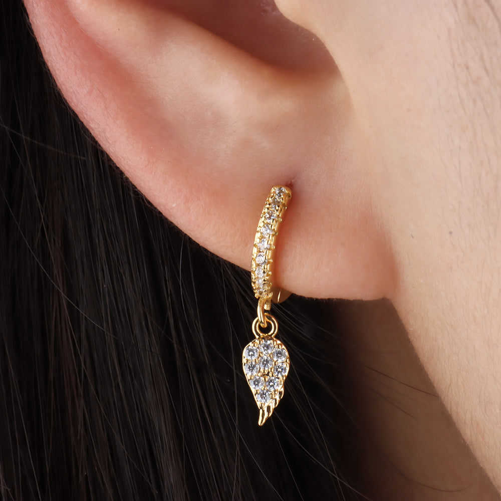 Leaf Drop Earring - OhmoJewelry